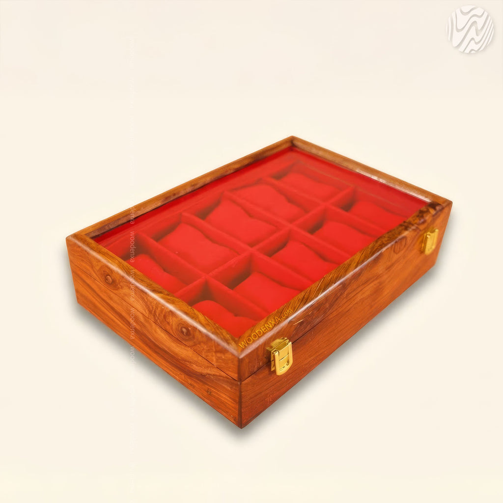 10 Watch Wooden Box with Acrylic