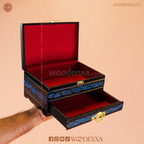 2-Tier Wooden Jewelry Box with Daraz