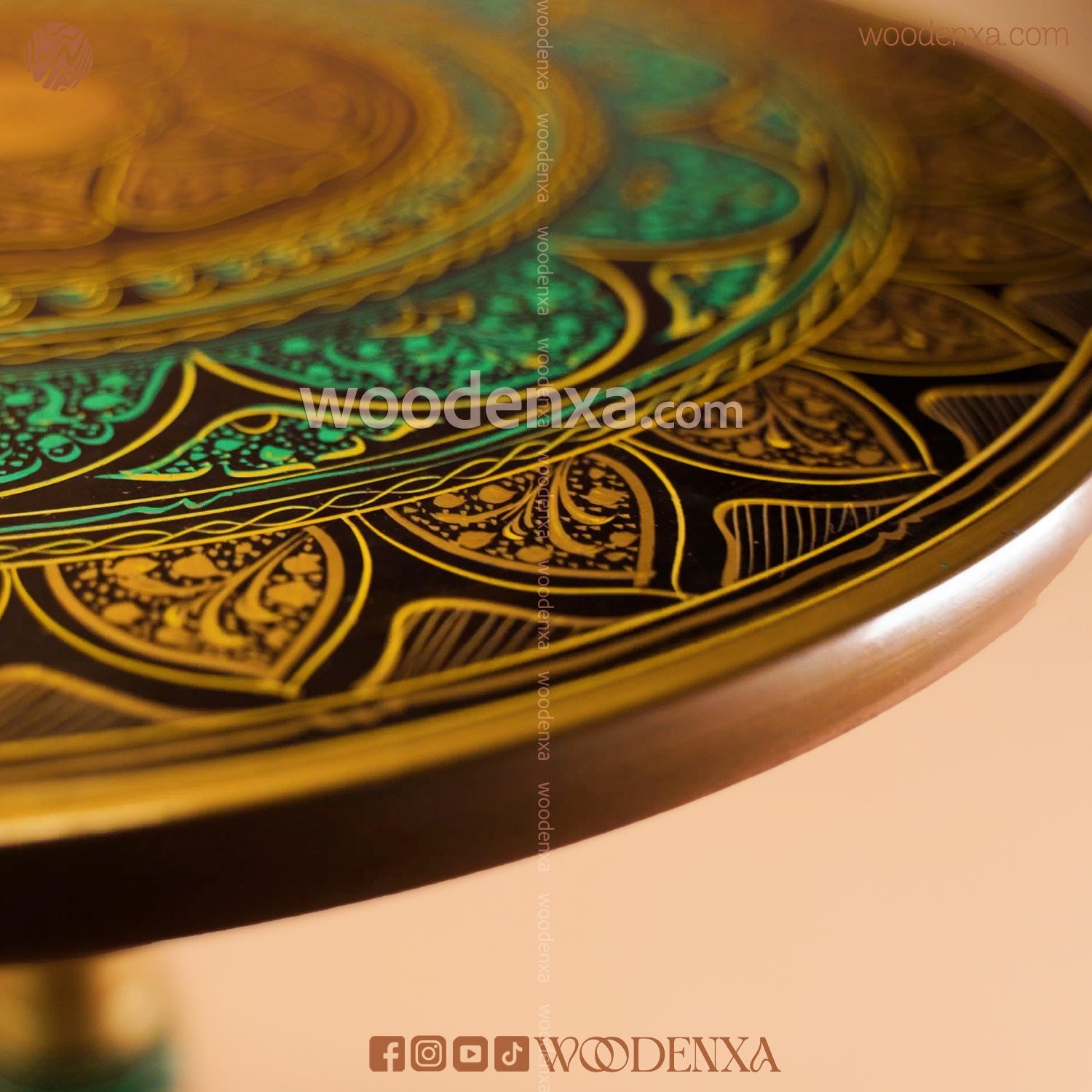 Handcrafted Naqshi & Lacquer Art Coffee