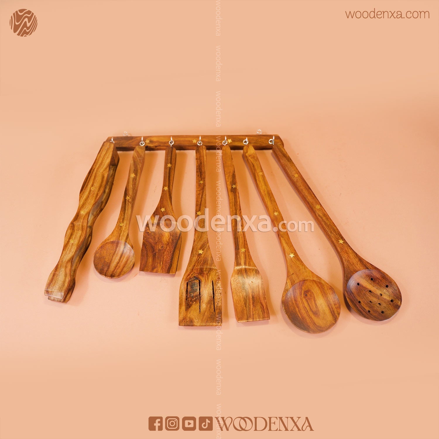 Wooden Kitchen Utensils Cooking Set