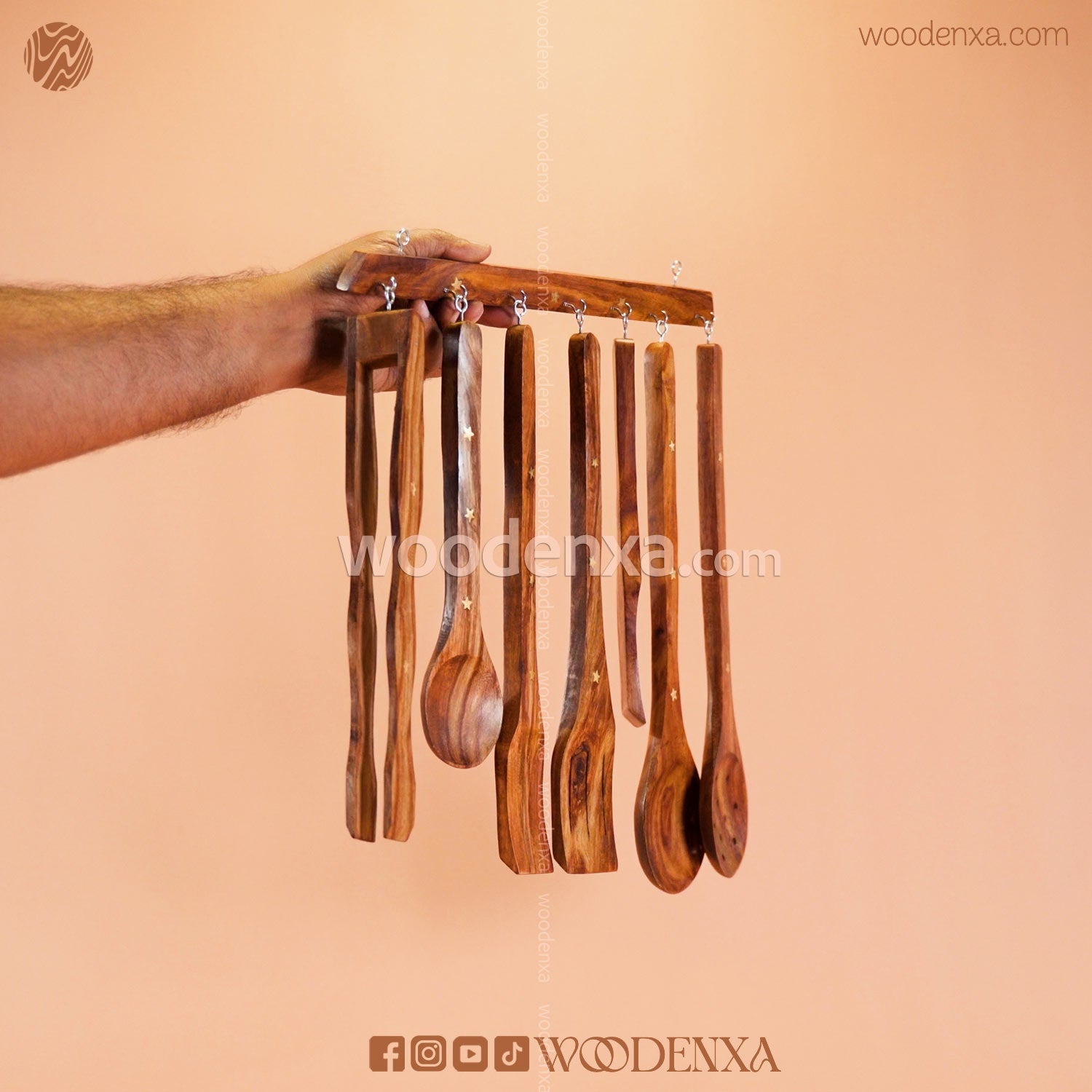 Wooden Kitchen Utensils Cooking Set
