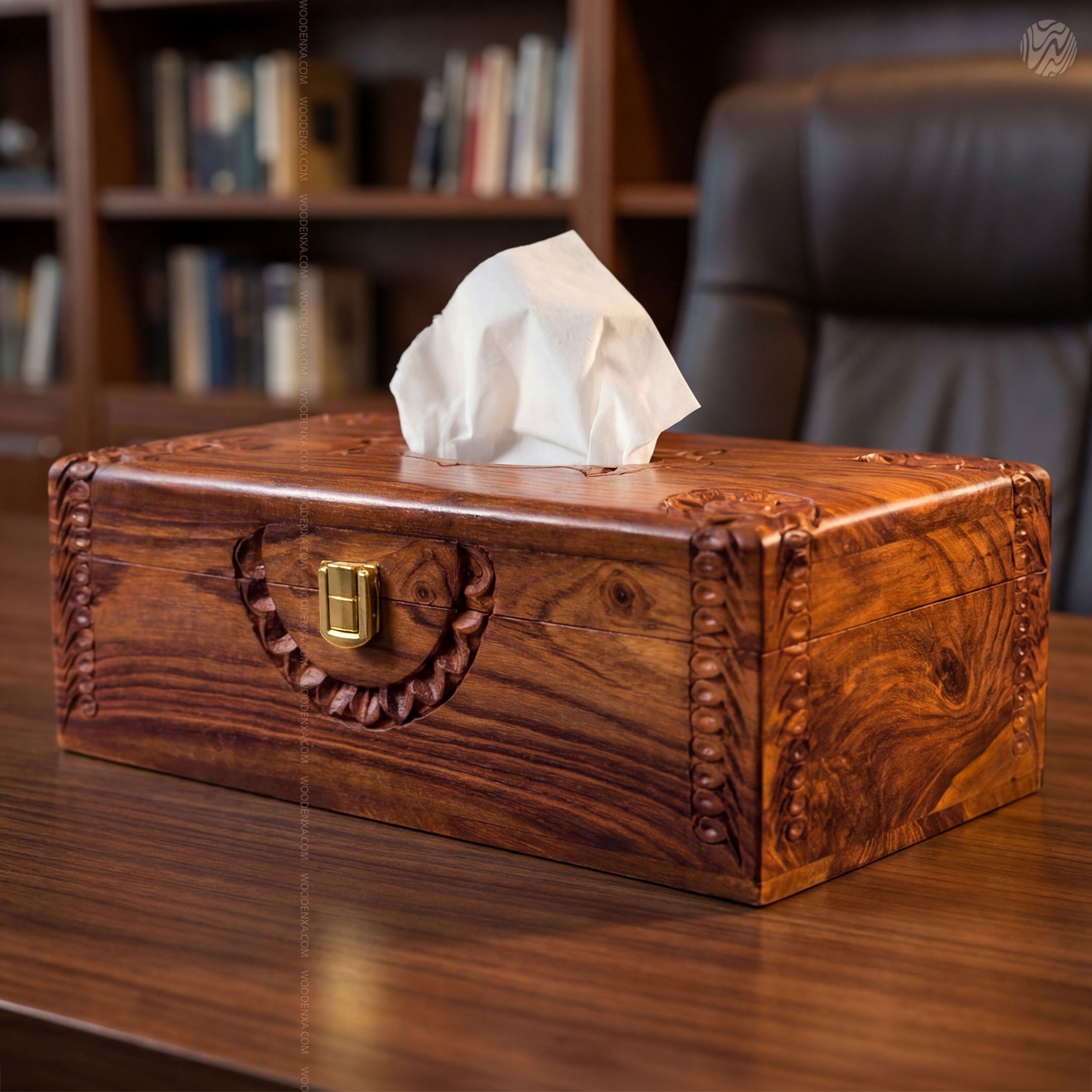 Luxury Solid Wooden Tissue Box