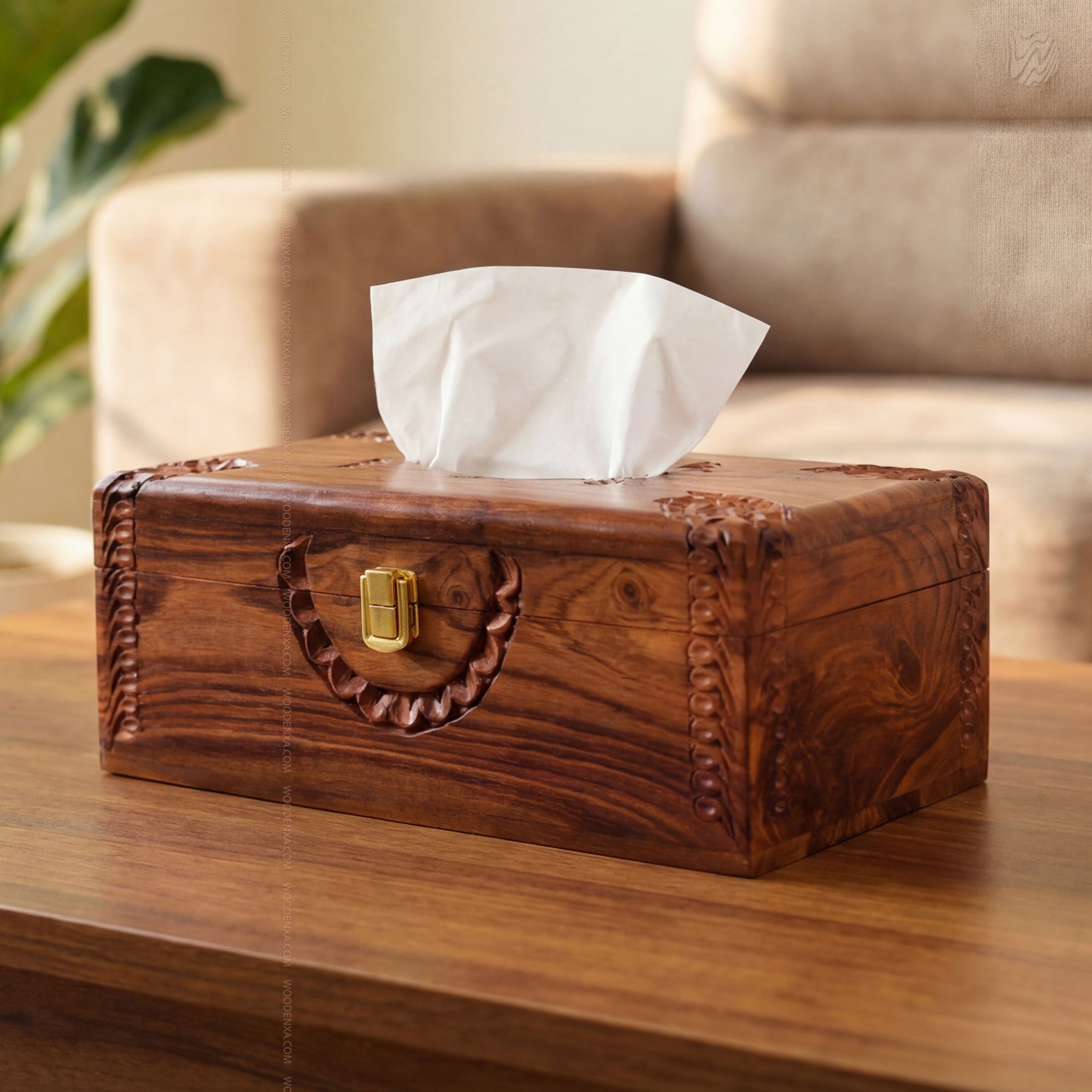 Luxury Solid Wooden Tissue Box