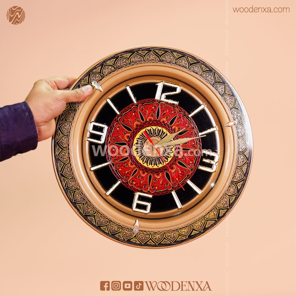 Naqshi Art Wooden Wall Clock