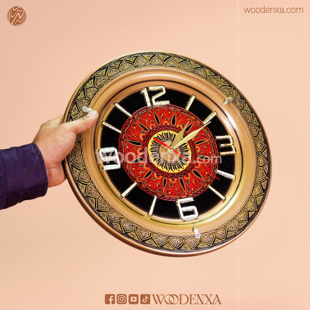 Naqshi Art Wooden Wall Clock