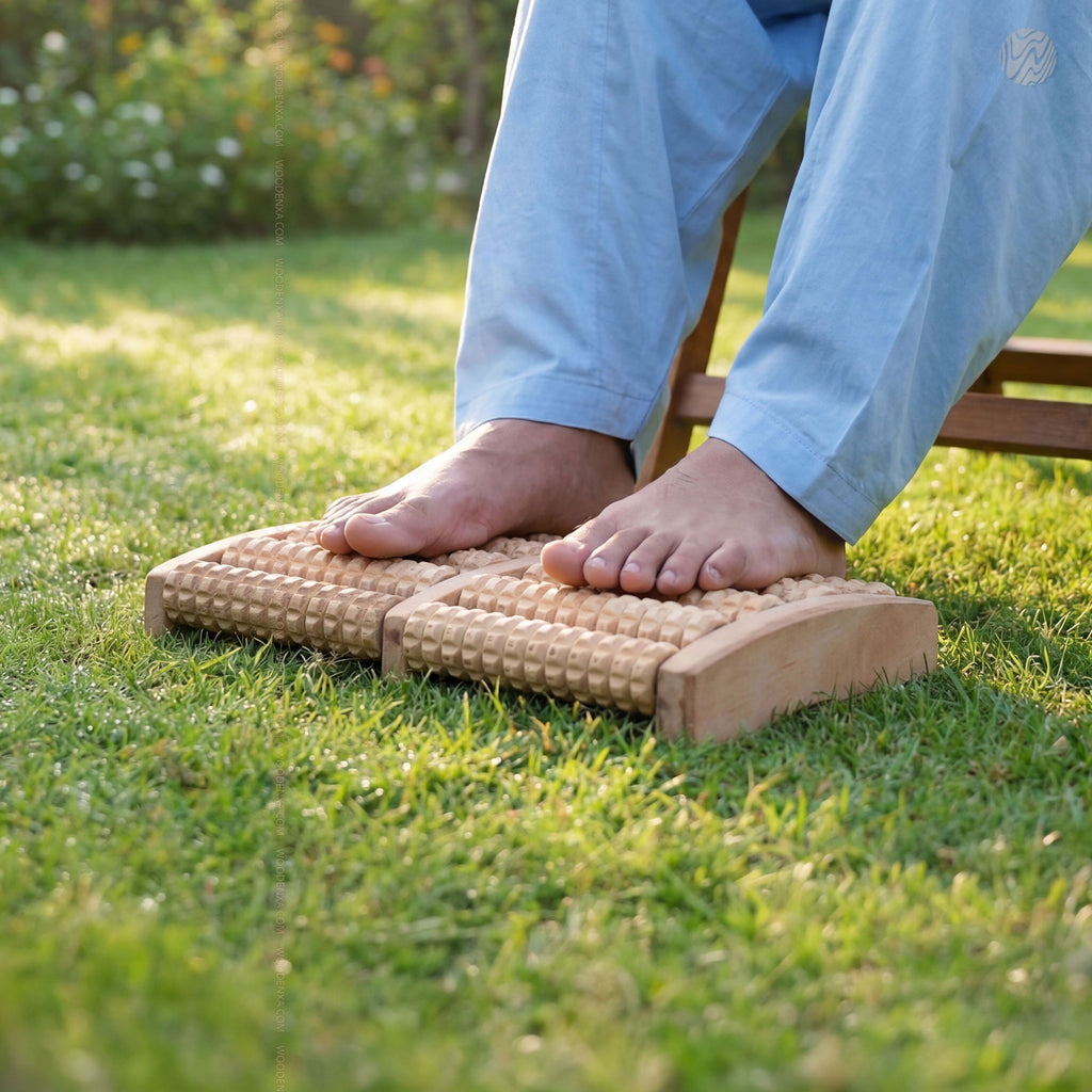 Premium Wooden Foot Massager Roller