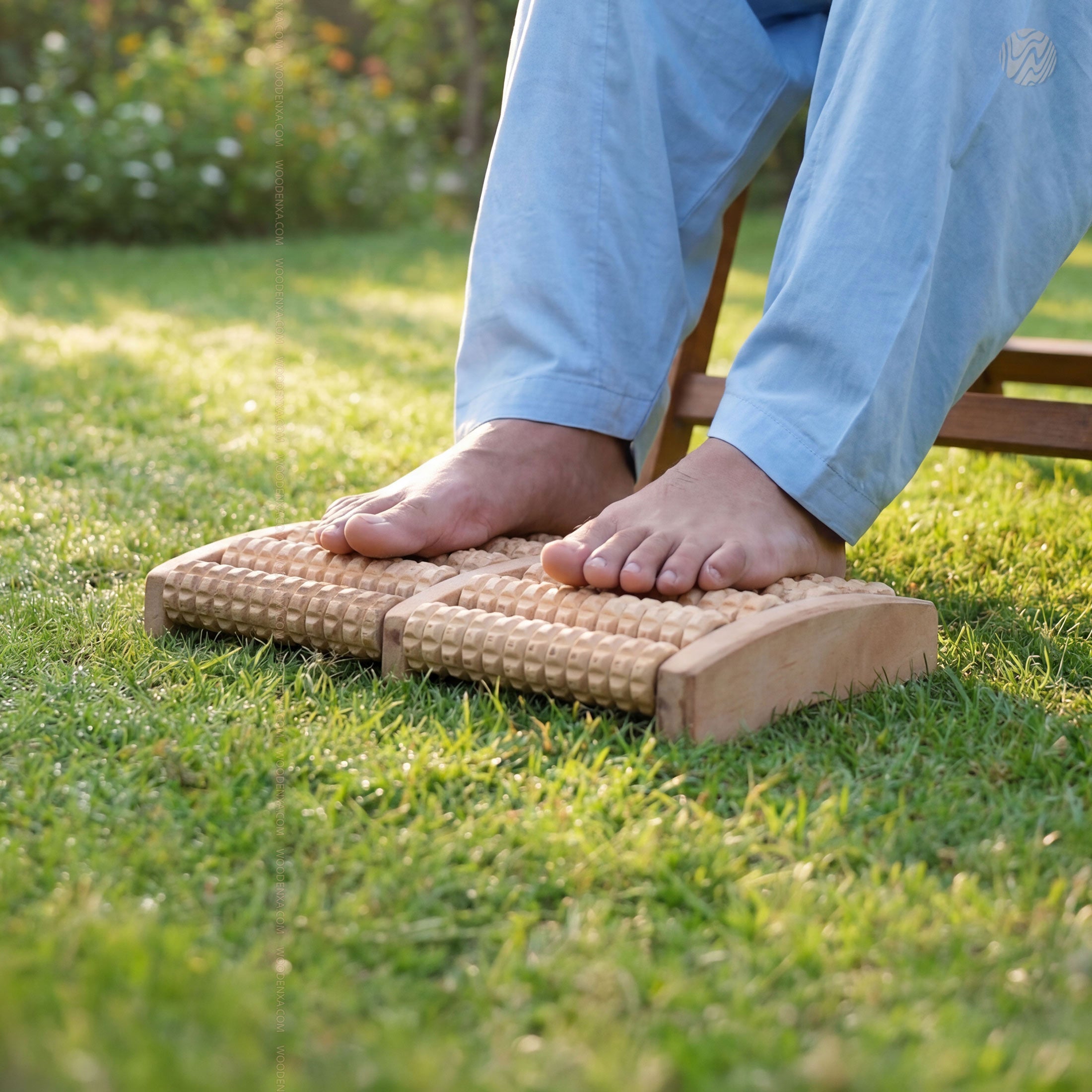 Premium Wooden Foot Massager Roller
