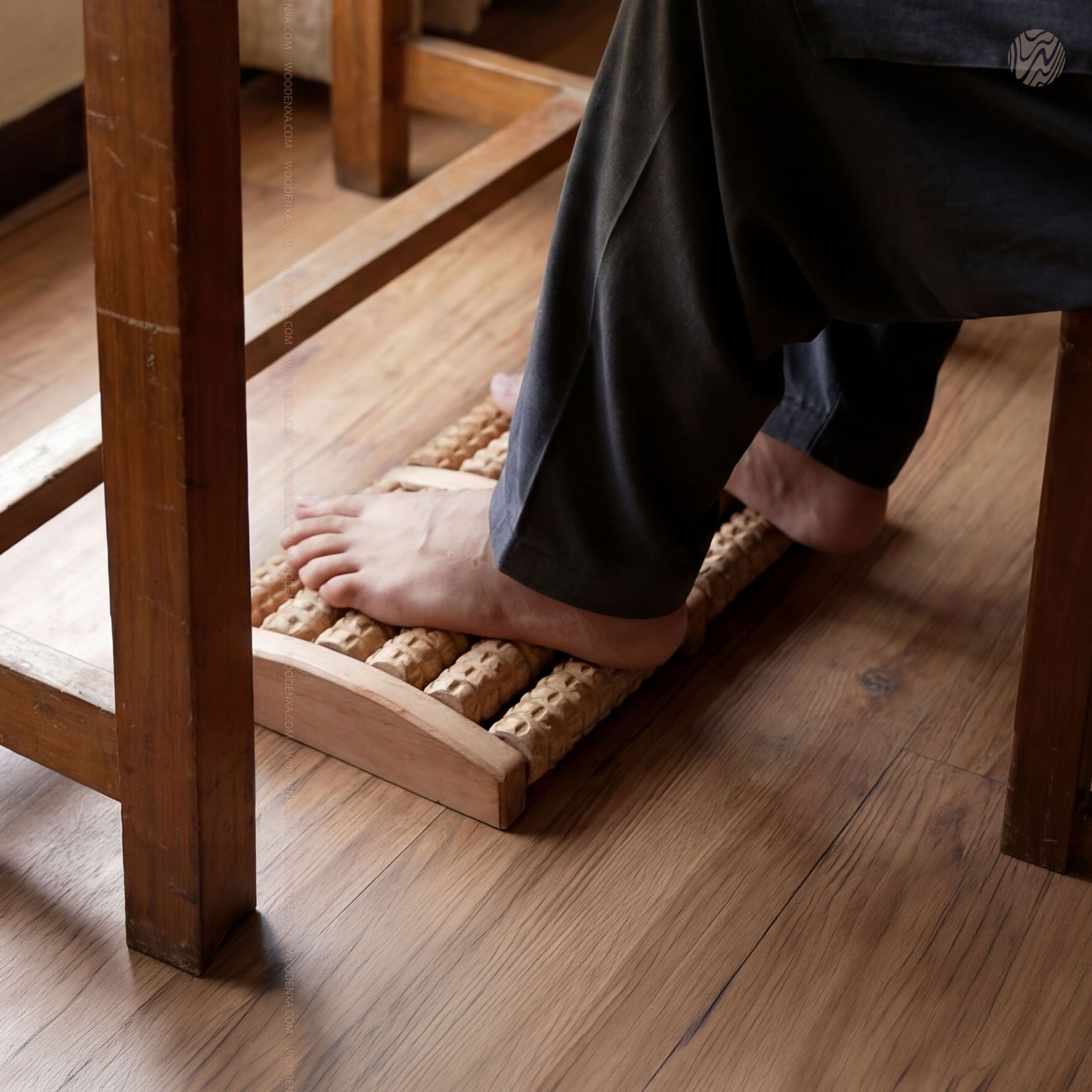 Premium Wooden Foot Massager Roller