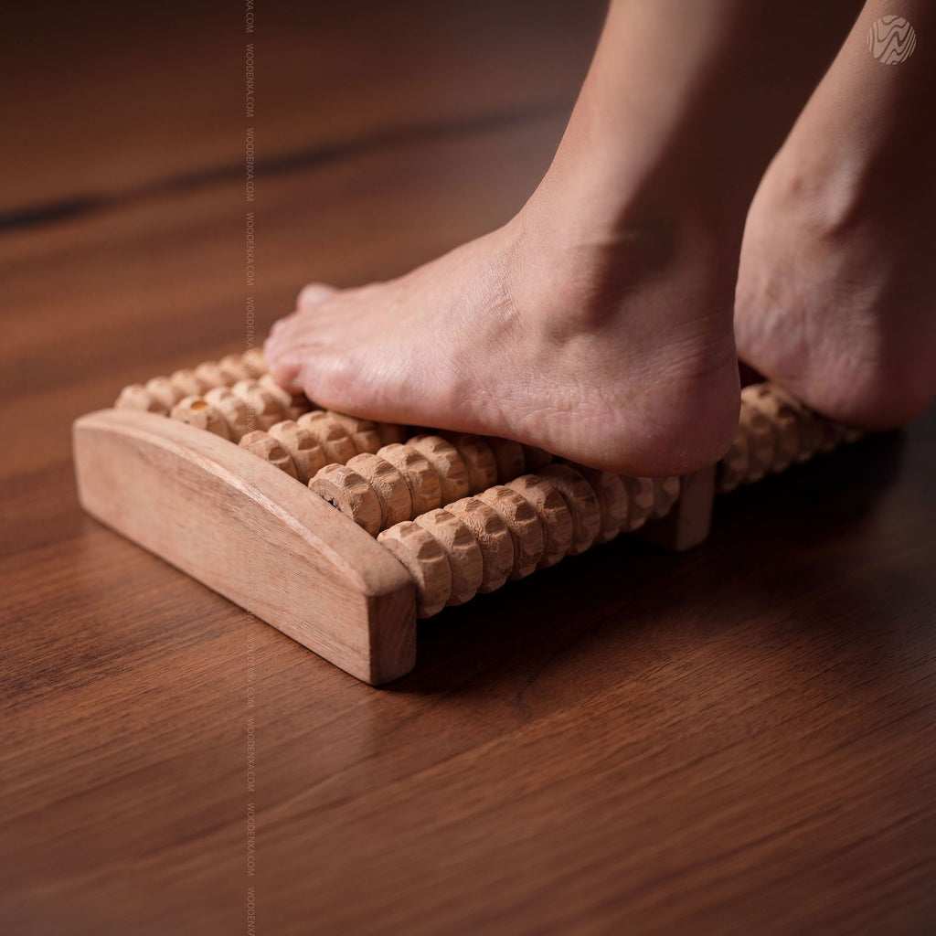 Premium Wooden Foot Massager Roller
