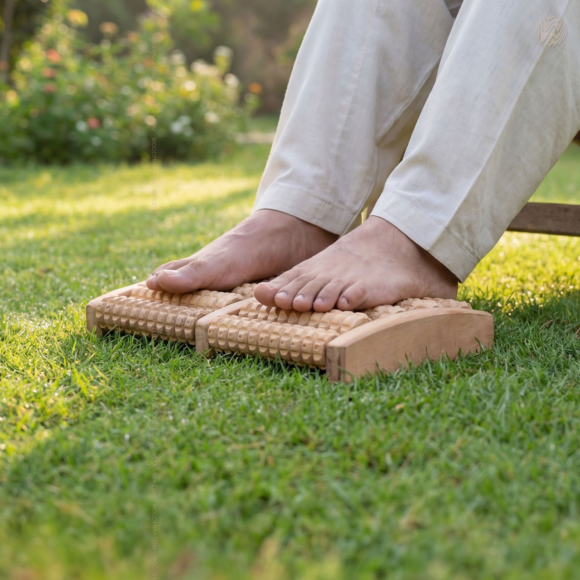 Premium Wooden Foot Massager Roller