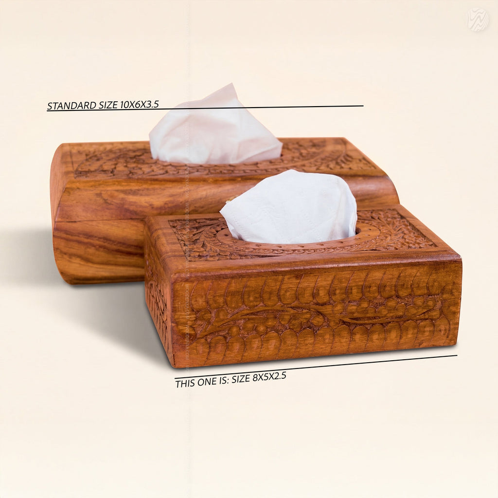 Small Size Handcrafted Fully Carved Wooden