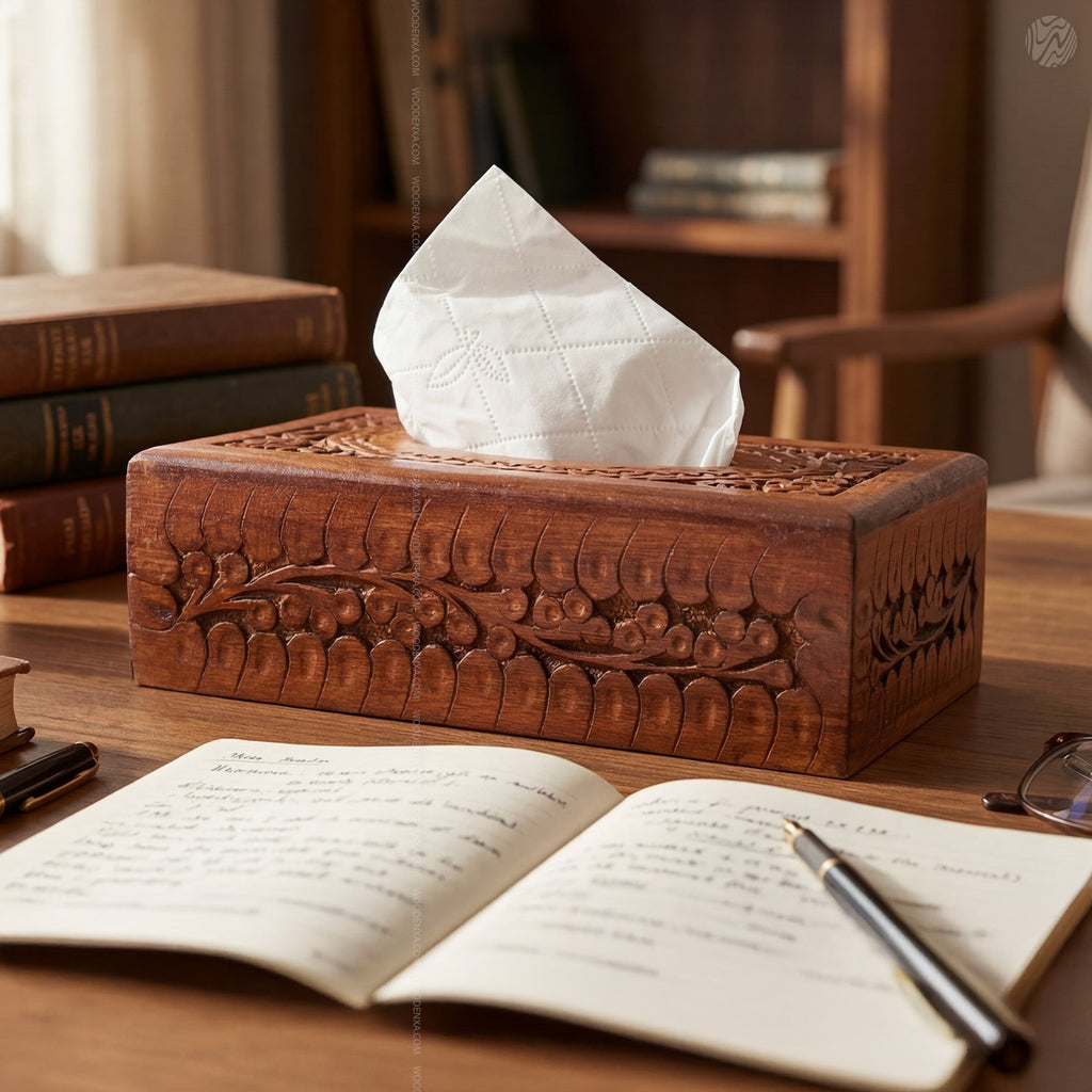 Small Size Handcrafted Fully Carved Wooden