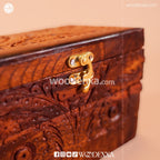 Trifold Wooden Jewelry Box 8x5 with