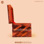 Trifold Wooden Jewelry Box 9x5 with