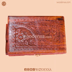 Trifold Wooden Jewelry Box 9x5 with