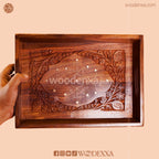 Wooden Carving Tray Set of 3