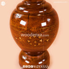 Wooden Guldan with Brass Work Set