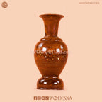 Wooden Guldan with Brass Work Set