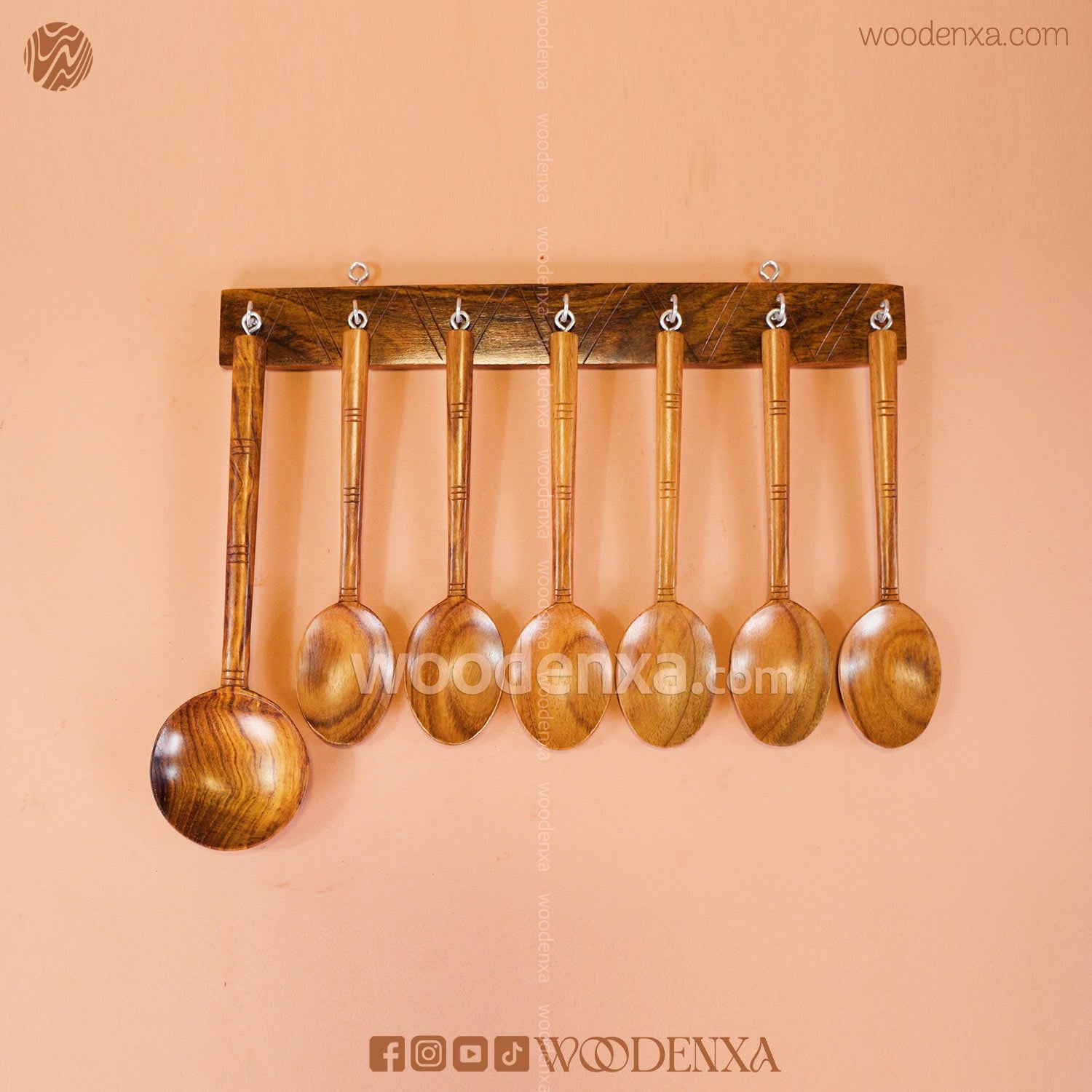 Wooden Soup Spoon Set