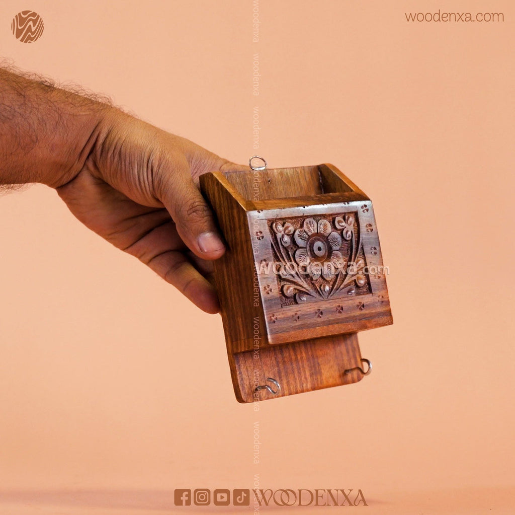 Wooden Wall Mobile Stand