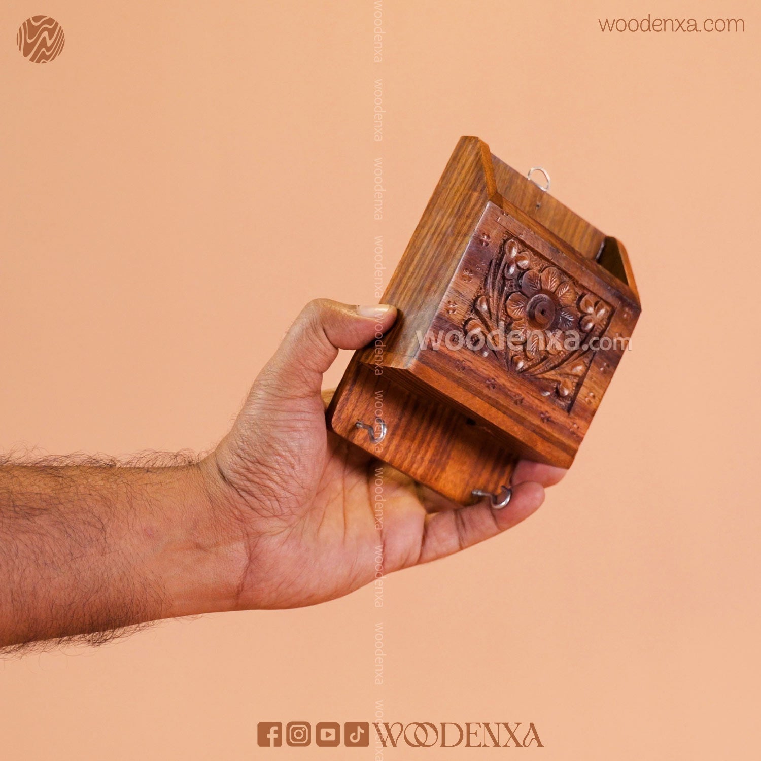 Wooden Wall Mobile Stand