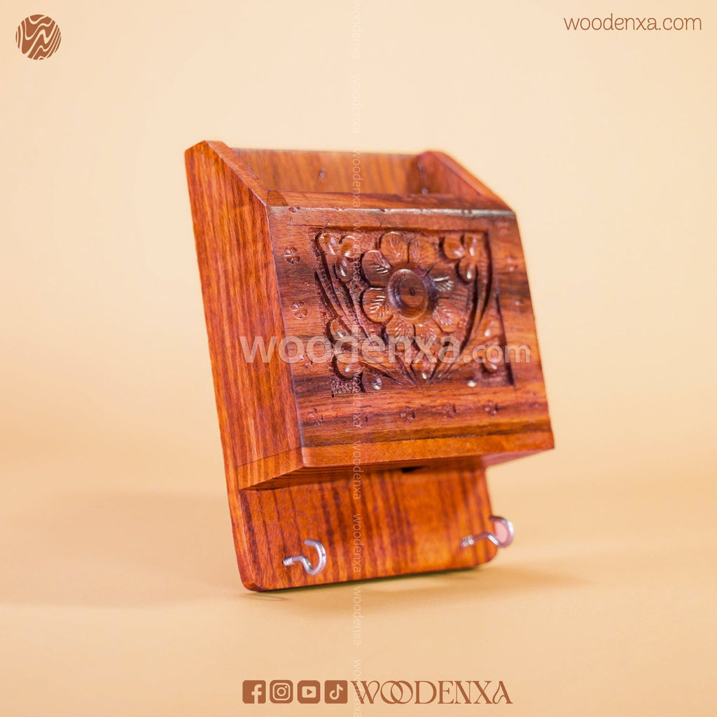 Wooden Wall Mobile Stand