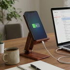 Wooden Adjustable Mobile Stand