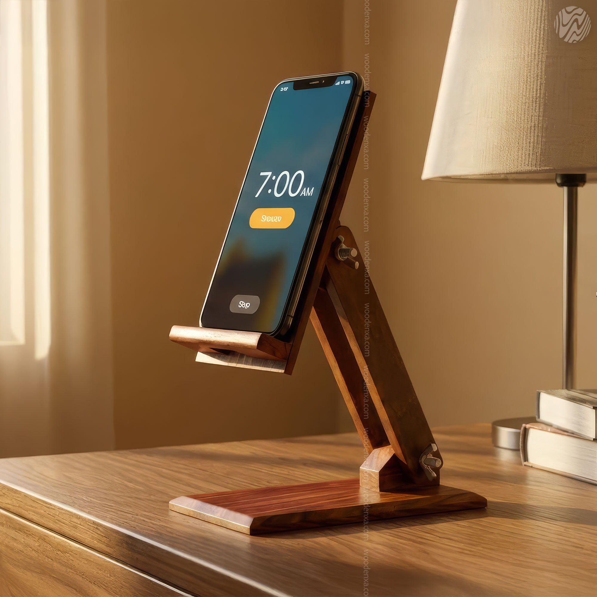Wooden Adjustable Mobile Stand