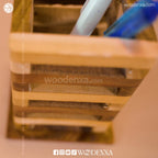 Wooden Multipurpose Pen Stand Holder Dual