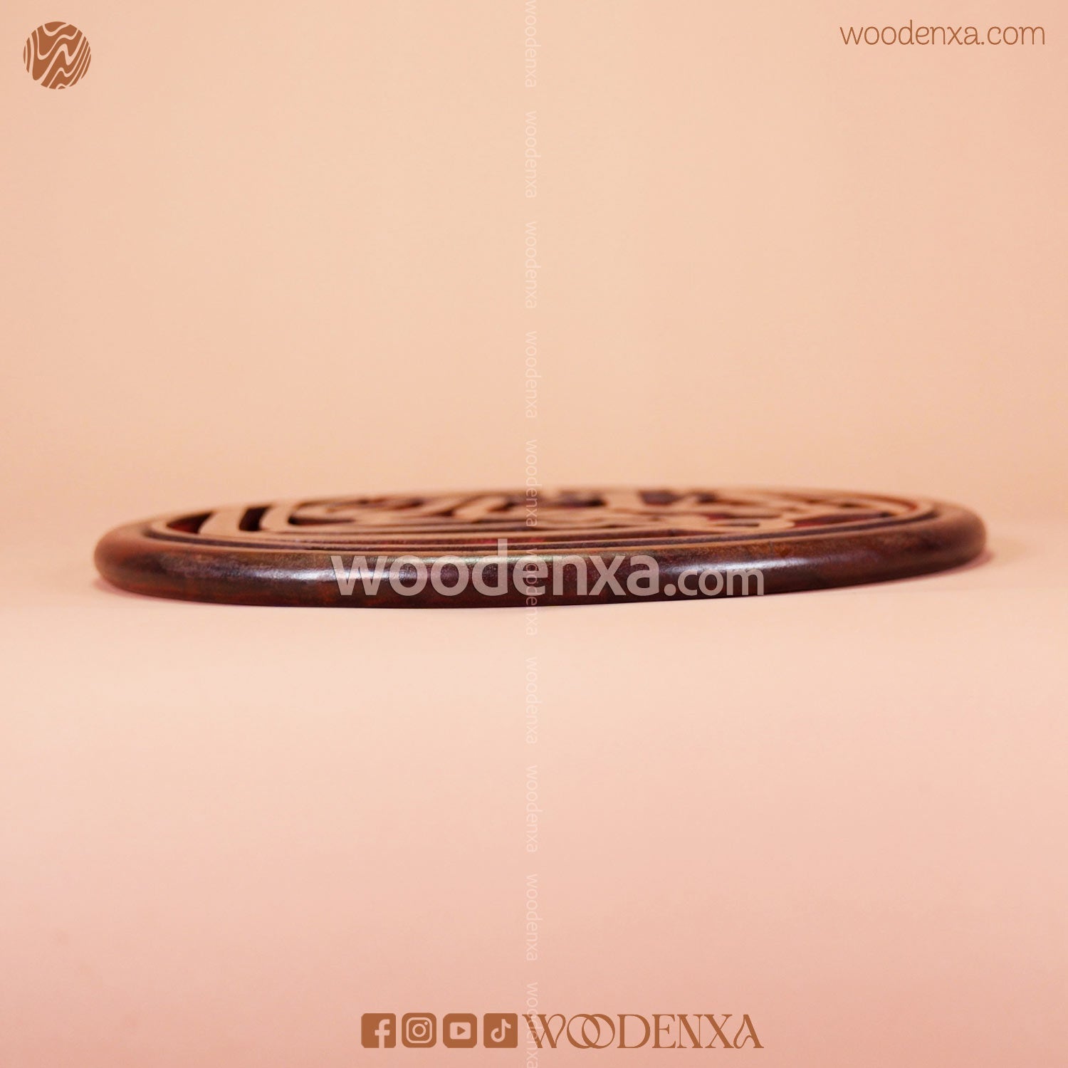 Handcrafted MashAllah in elegant wooden calligraphy
