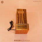 Handcrafted Wooden Square Lamp