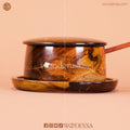 Handcrafted Wooden Sugar Pot with Spoon