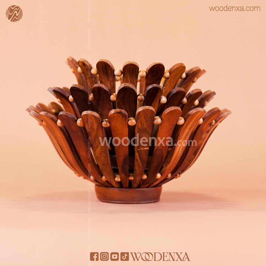 Handmade Wooden Fruit & Multipurpose Basket