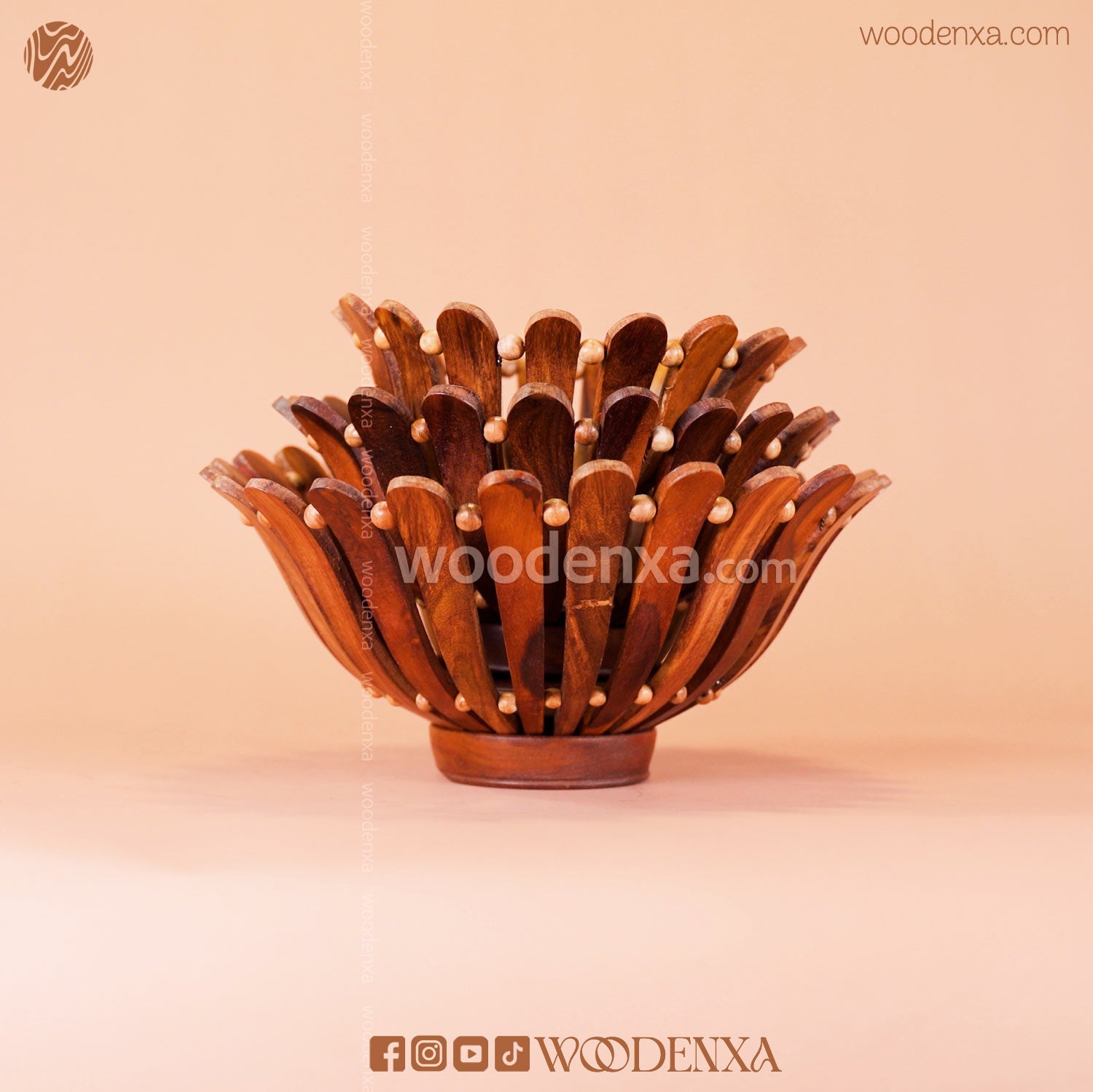Handmade Wooden Fruit & Multipurpose Basket
