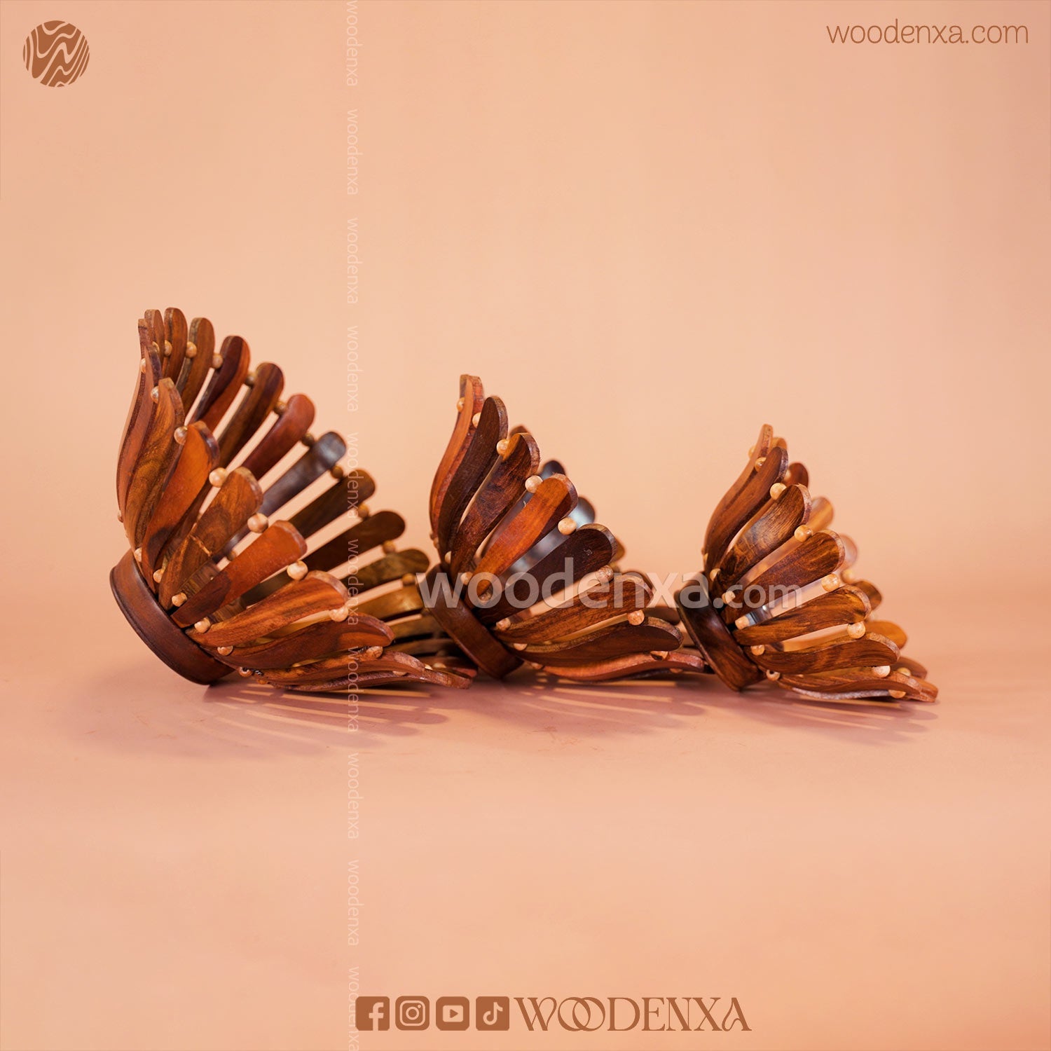 Handmade Wooden Fruit & Multipurpose Basket