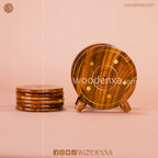 Handmade Wooden Tea Mates Set Stand