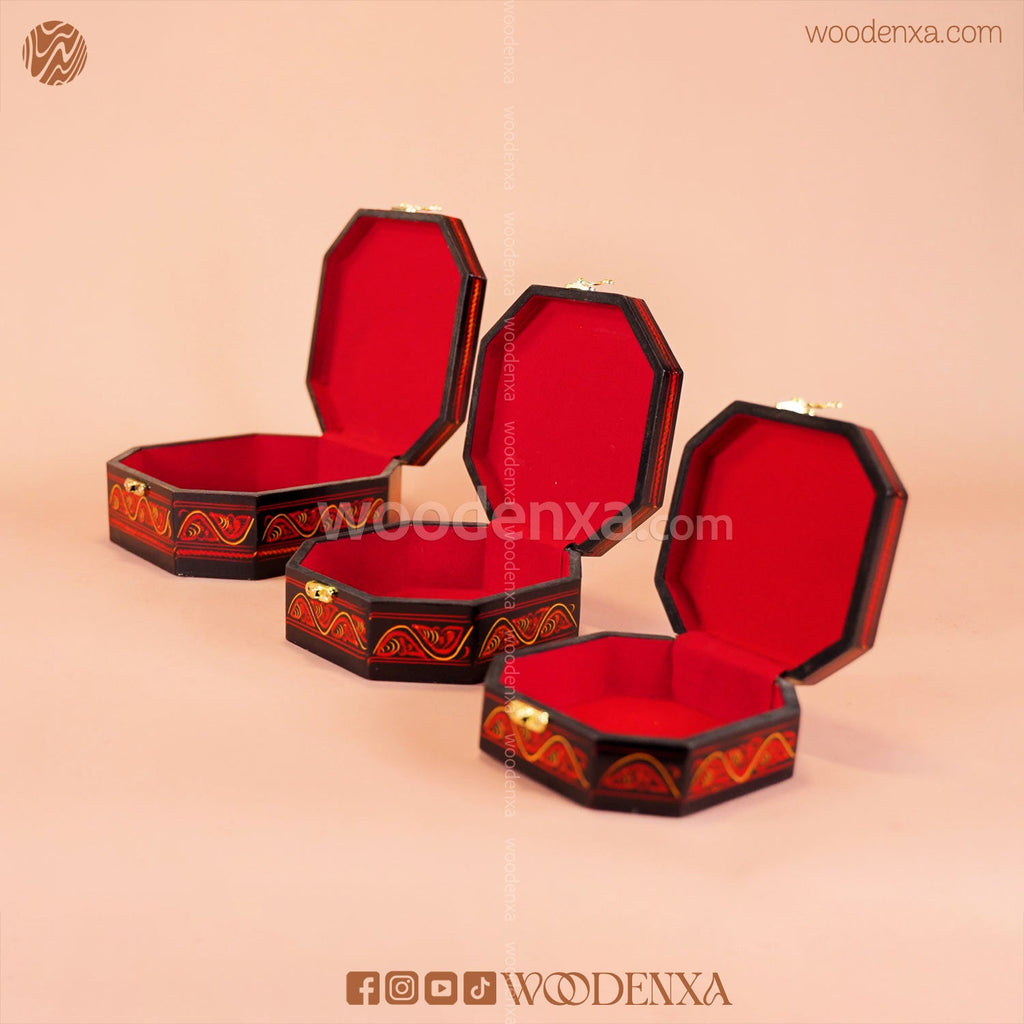 MDF Wooden Jewellery Box Set of