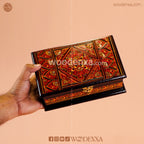 MDF Wooden Jewellery Box with Red