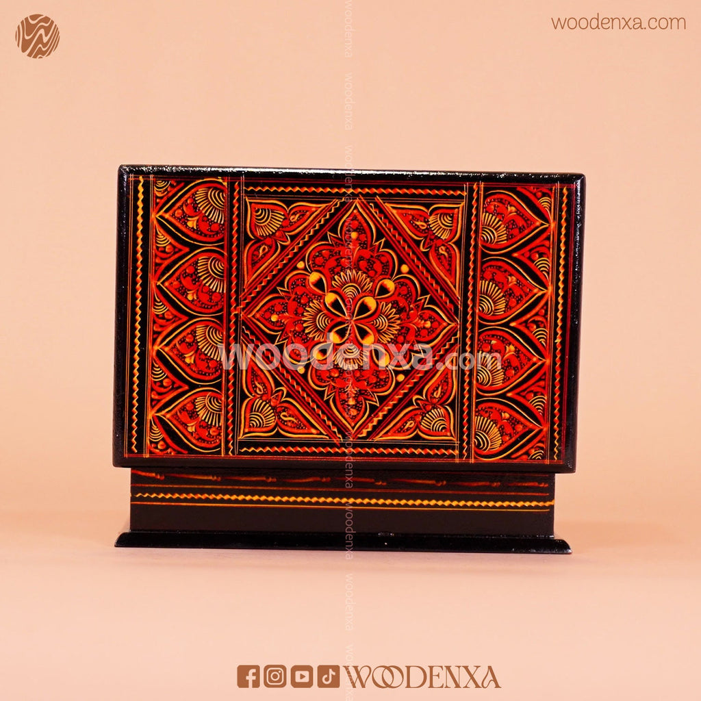 MDF Wooden Jewellery Box with Red