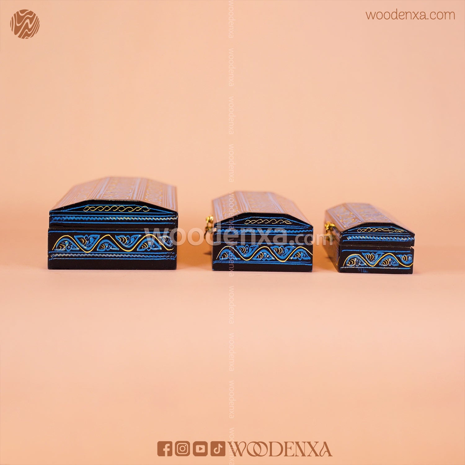 MDF Wooden Jewellery Box Set of