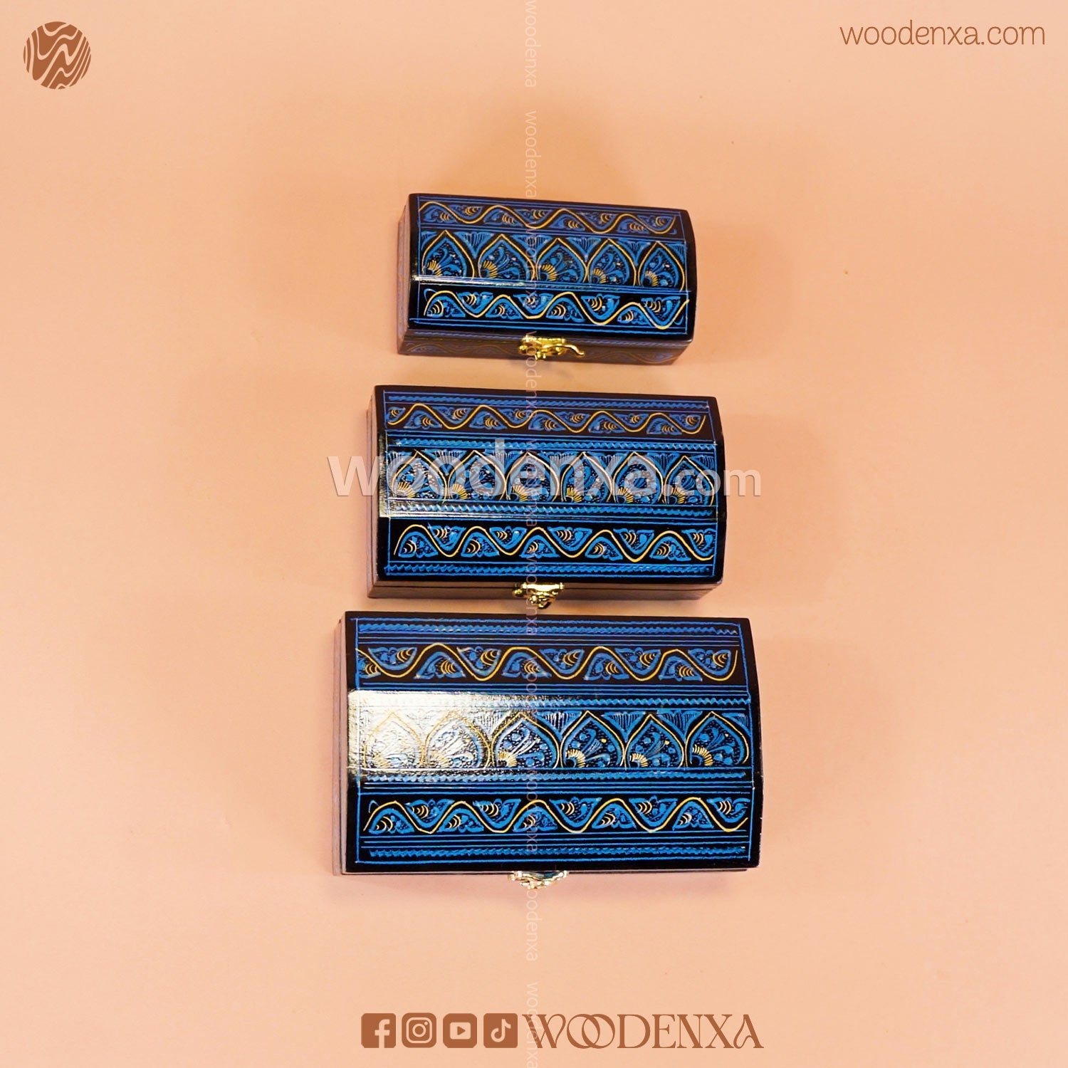 MDF Wooden Jewellery Box Set of