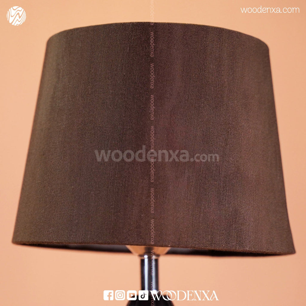 Modern Wooden Crystal Fabric Lamp for