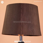 Modern Wooden Crystal Fabric Lamp for