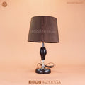 Modern Wooden Crystal Fabric Lamp for