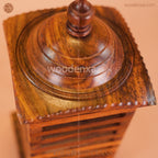 Premium Square Wooden Table Lamp
