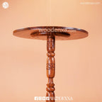 Round Wooden Coffee Table 18 Inch