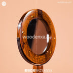 Sheesham Wood Portable Makeup Mirror with