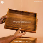 Sheesham Wooden Tray Set of 4