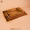 Sheesham Wooden Tray Set of 4