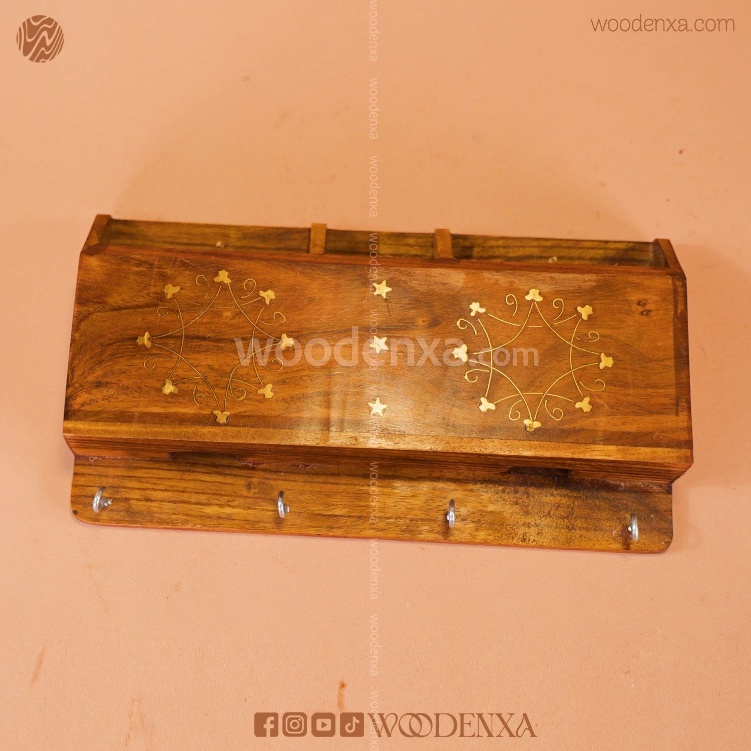 Wall Mounted Wooden Dual Mobile &